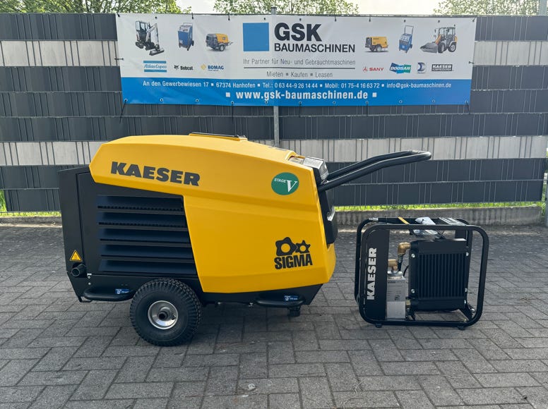 Kaeser, Schraubenkompressor, Baustellenkompressor, Kompressor, mobil, Luftpumpe, M50, M59, M82, M118, M125, Sigma-Profil, Fahrbarer Baukompressor, Portable Air Compressor,